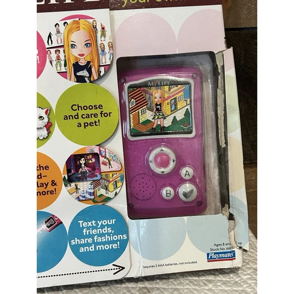 My Life Portable Travel Console Handheld Game 2008 Playmates New Damaged Box
